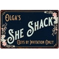 thumbnail image 1 of Olga's SHE SHACK Gift Sign Metal Wall Decor 8x12 Mom 108120060280, 1 of 1