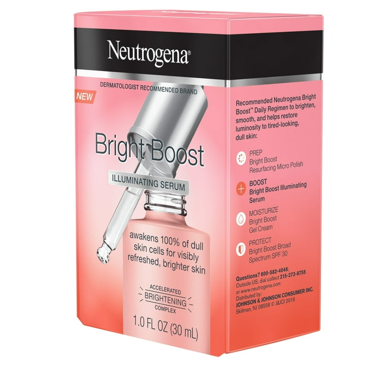 Neutrogena Bright Boost Illuminating Facial Serum with Hyaluronic