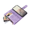 thumbnail image 4 of Case for Google Pixel 6 Pro 5G Cover Zipper Pocket Wallet Case Magnetic Protective - Purple, 4 of 5