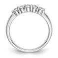 thumbnail image 2 of 14K White Gold Ring Band Wedding Diamond Lab Grown Round, Size 5, 2 of 8