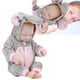 thumbnail image 4 of Juguetes de Baña Con ojos que se Cierran, Mini Muñeca de Silicona Realista Con Ojos que se Cierran, Juguetes de Baño para Niñas, Muñeca de Juguete para recién nácidos, 4 of 7