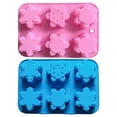 thumbnail image 2 of Injueey Hecho con gel de sílice, molde hecho a mano para jabón de silicona con forma de copo de nieve, seguro y confiable, fácil y Kits para hacer jabón azul, 2 of 6