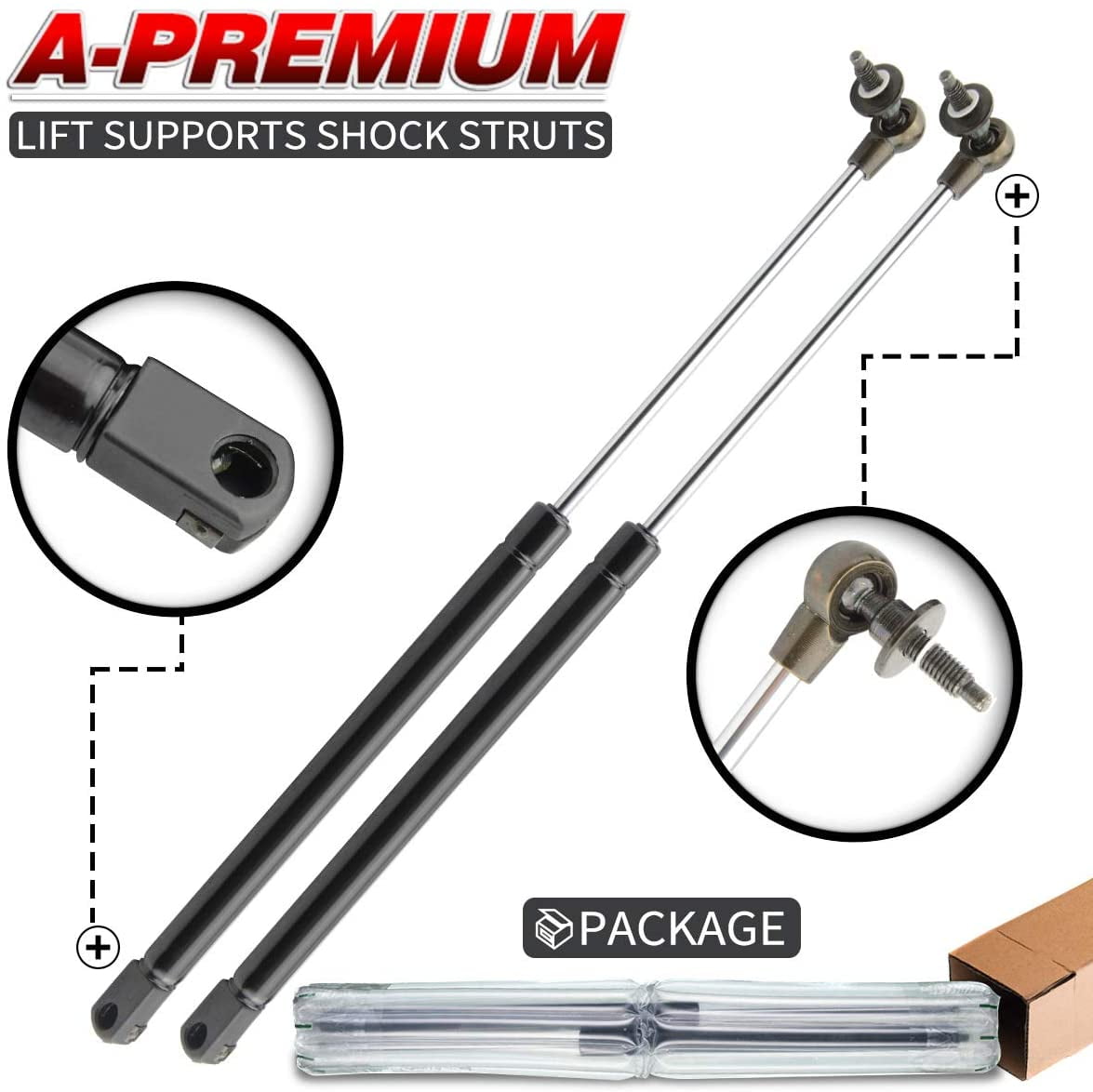 APremium Rear Window Lift Supports Shock Struts Replacement for Jeep