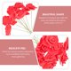 thumbnail image 5 of 50 rosas artificiales para decoración de bodas, bricolaje, ramas de flores, adornos para el hogar, 5 of 5