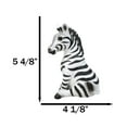 thumbnail image 2 of Wildlife Nature Safari Savanna Equid Zebra Horse Foal Sitting Figurine, 2 of 9