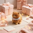 thumbnail image 6 of MMJ Stuffed Animals Pomeranian Plush Dog Toy Soft Cotton Cuddly Fluffy Realistic Companion Collectible Gift 9.84in, 6 of 6