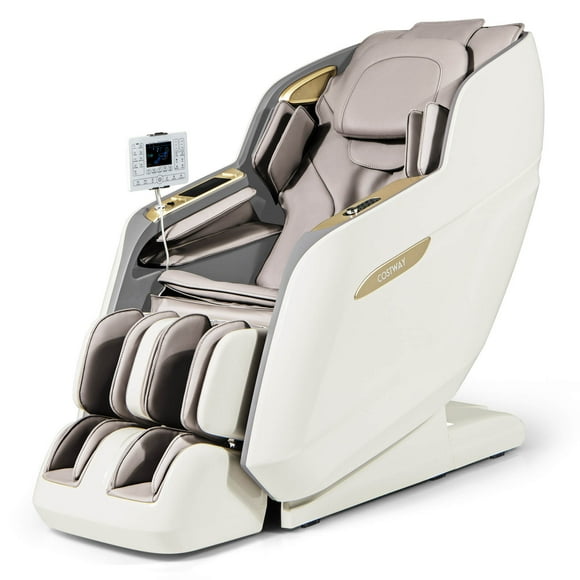 Costway Therapy36 SL Track 3D Massage Chair, Full Body Zero Gravity Massage Recliner with Waist & Calves Heating, Foot Rollers, Voice Control, Bluetooth Speaker, 22 Auto Modes