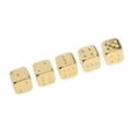 thumbnail image 2 of d D6 Set of 5 RPG - , 12mm Golden, 2 of 8