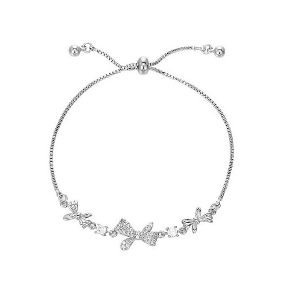 Romantic Bow Bracelet Valentines Day Birthday Gift New For Girlfriend