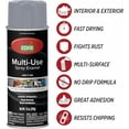 thumbnail image 4 of Color Care Multi-Surface Enamel Spray Paint and Rust Inhibitor, Light Gray, 12 fl oz, 6-Pack, 4 of 6