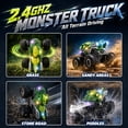 thumbnail image 7 of UUSUOO Dinosaur Remote Control Car,Waterproof Monster Truck Toys with Spray Water & Lights, 2.4GHz All-Terrain RC Truck Toys for Boys 4-7, Christmas Birthday Gifts for Boys Girls 3+, 7 of 7