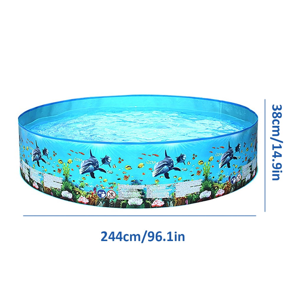 golytefs Inflatable Swimming Pool Large Capacity Foldable Swim Ball Pool Multifunction Baby Bathtub Pool for Outdoor Indoor Playing Water Accessories