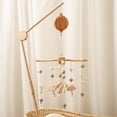 thumbnail image 5 of Baby Bed Bell Music Box Hanging Toys Wood Grain 360 °   Rotary Newborn Infant Crib Mobile Musical Box 0 12 Months Baby Rattles Toys, 5 of 10