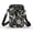 Blue-Gold Hummingbirds and Florals, variant on HELLHERO Double Deck Sling Bag, Unique Gift Polyester for Travel, Outdoor and Daily Use