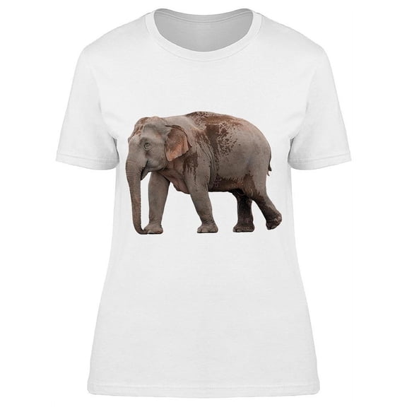 Elephant Large Male No Tusks T-Shirt Women -Image by Shutterstock, Female Large