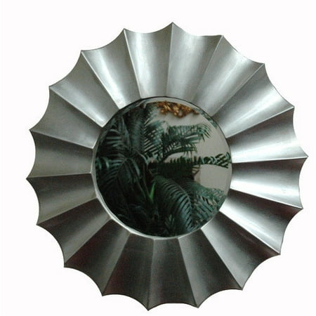Imagination Mirrors Xena Round Contemporary Framed Mirror