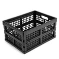 thumbnail image 5 of 16L Plastic Collapsible Storage CratesFolding Crates Storage Pack of 4 Black, 5 of 8