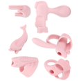 thumbnail image 3 of 6Pcs Mprince Writing Correctors Silica Gel Children Handwriting Posture Correction Training Pencil GripsPink, 3 of 5