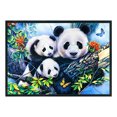 thumbnail image 2 of Thread Tree Three Pandas Punto de cruz completo 11CT Algodón DIY Impreso Kits de arte (5) FLhrweasw Nuevo, 2 of 9