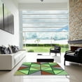 thumbnail image 7 of Ahgly Company Machine Washable Indoor Square Transitional Green Area Rugs, 8' Square, 7 of 7