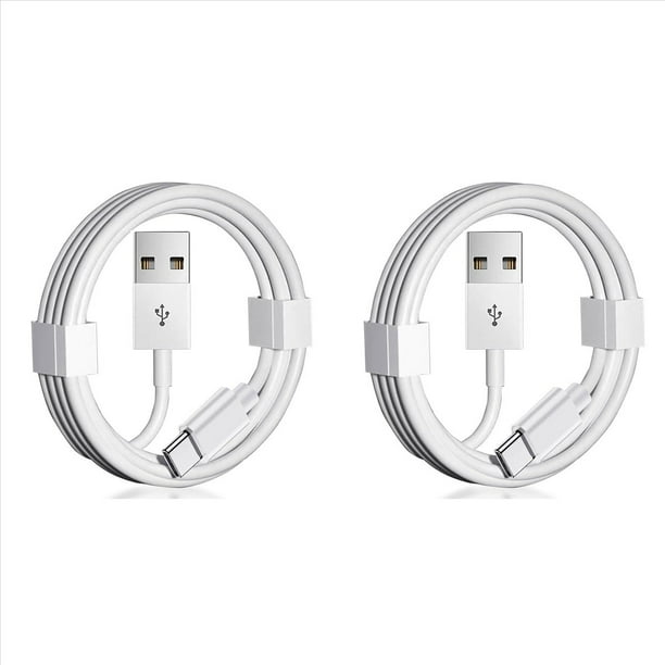 2X Cable USB A A USB C para Carplay de Coche, Cable USB C, Cable de Repuesto para Cargador de Coche, 3 Pies