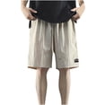 thumbnail image 1 of Pantalones Cortos Casuales de Seda de Hielo Capris de Verano Seco Rápido con Cordón de Cintura para Deportes Y Playa, 1 of 7