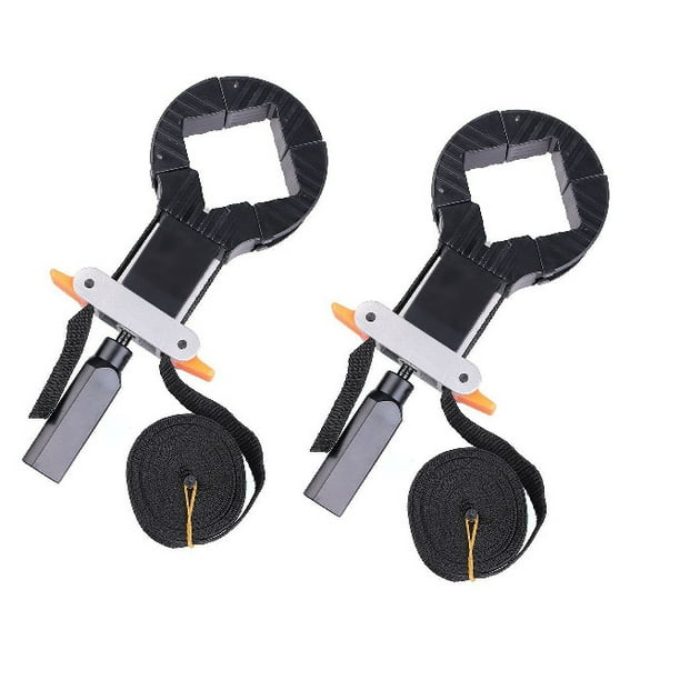 Set of 2 Corner Clamps Band Strap 4 Jaws Framing Jig Woodworking