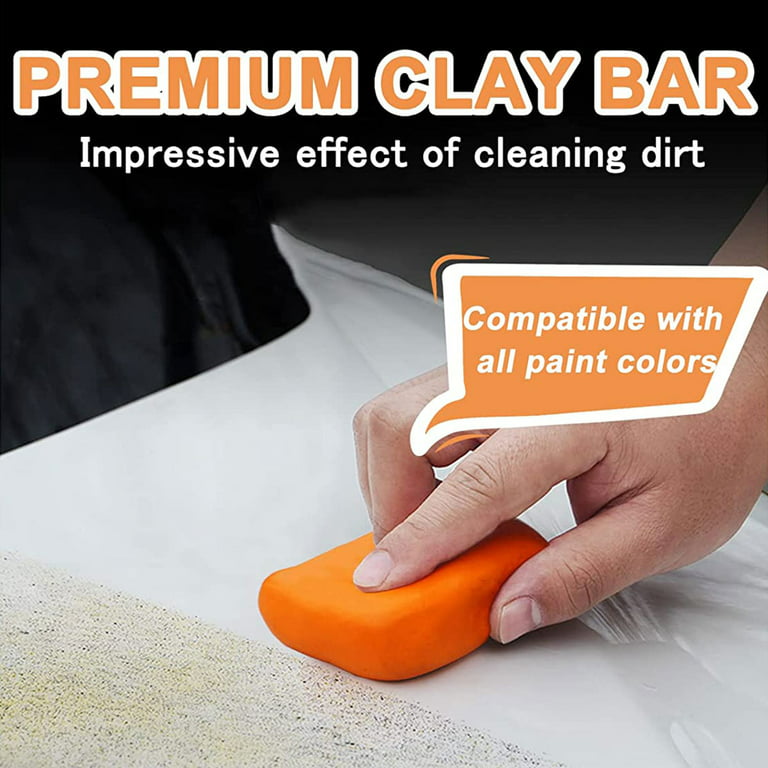 Auto Detailing Magic Clay Bar - Aggressive Grade (Pack of 4x50g)