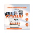 thumbnail image 2 of Continuous Bag Band Sealing Machine, 0.24-0.47 In/6-12 Mm Seal Width, Horizontal Band Sealer Machine With Digital Temperature Control, Bag Sealer For 0.02-0.8 Mm Plastic Bags, Inflation Function, 2 of 10