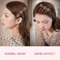 thumbnail image 5 of Mini pinzas para el pelo de doble capa con diamantes de imitación, pinzas antideslizantes con diseño de flores para mujeres y niñas., 5 of 5