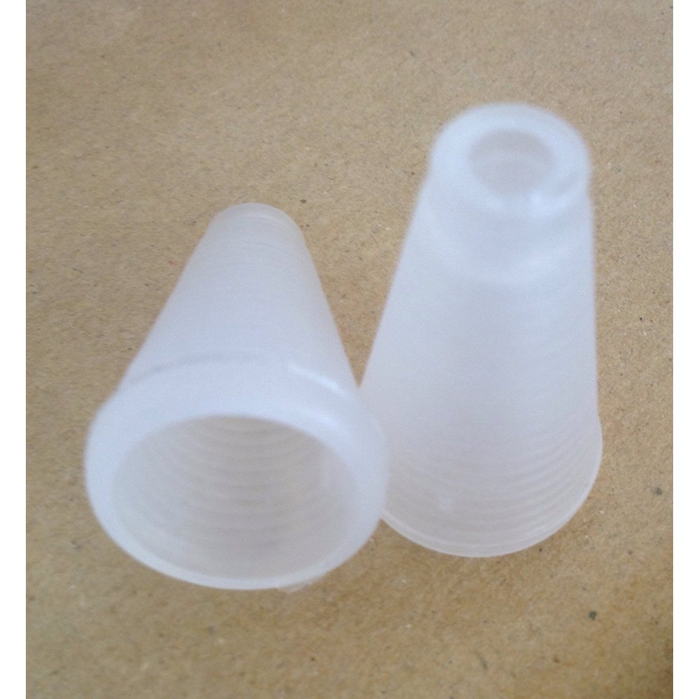 12 PCS Milky White, Bell Shaped Plastic Pull Cord Tassel