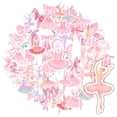 thumbnail image 3 of 35pcs-50pcs Elegant Stickers Stationery Stickers Pink Dance Kids Stickers for Laptops Suitcases Phones, 3 of 9