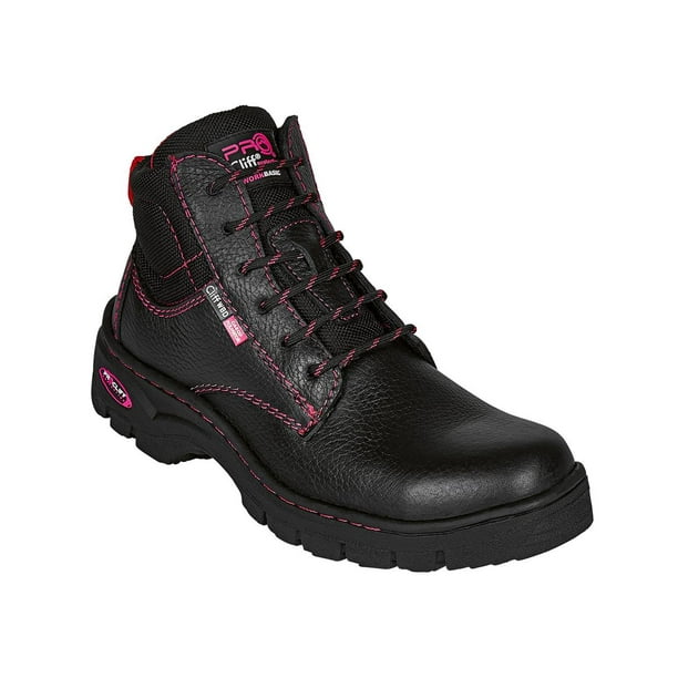 Bota Industrial Seguridad Mujer Casquillo Piel Cómoda negro 25 Pro Cliff 089D0A
