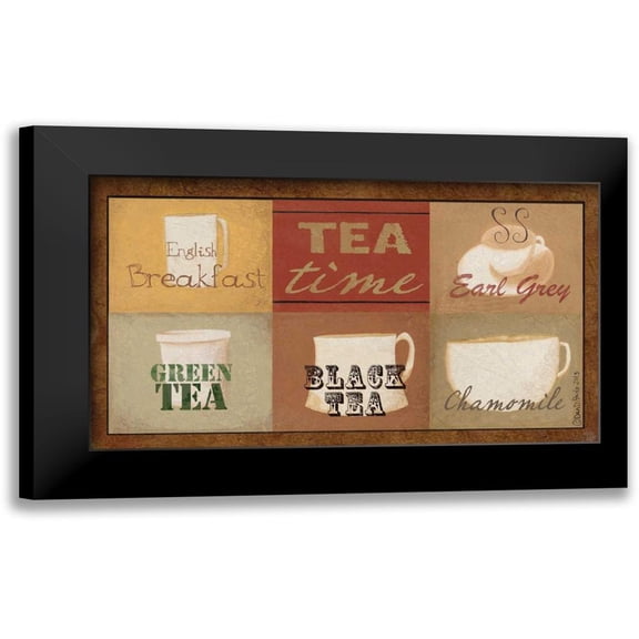 DiPaolo, Dan 14x10 Black Modern Framed Museum Art Print Titled - Tea Time 1