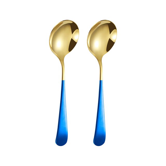 NCWSO Flatware Set Gold Stainless Steel Long Handle Tea Coffee Ice Spoon, Christmas Spoon Set, Creative Stainless Steel Spoon Gift Box, Christmas Gift Pendant Spoon, 1 Cup + 1 Spoon Living Room Decor