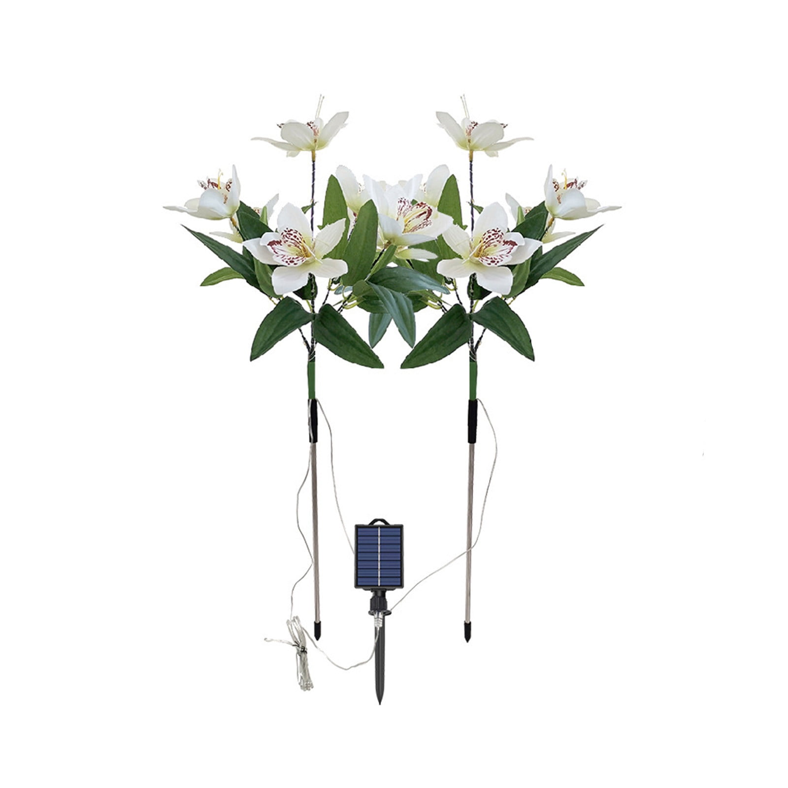 Artificial Flowers, Solar Flower Lights Outdoor, Solar Flowers Garden Decorative Lights Led Stake Lights Auto On/Off Bright Up To 8 Hrs, Staron Solar Flower Lights Outdoor, Solar