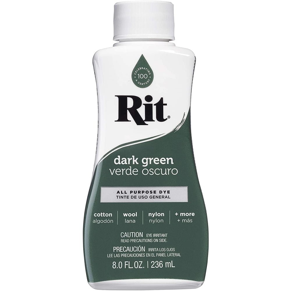 Rit All-Purpose Liquid Dye, Dark Green, 8 fl oz (4 pack)
