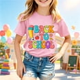 thumbnail image 2 of Back To School Graphic Tee For Girls Short Sleeve Crewneck Top Ideal For First Day And Activities, 2 of 4