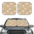 thumbnail image 2 of Naloa Egg and Avocado 2 Piece Foldable Car Sun Shades, Car Windshield Sunshade, Front Window Sunshade for Car, Truck, SUV - Large, 2 of 7