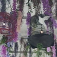 thumbnail image 6 of Uxcell Fake Wisteria Hanging Flower 3.6 Ft/43.3 In Artificial Silk Flowers String for Home Pack of 24 (Fuchsia ), 6 of 7