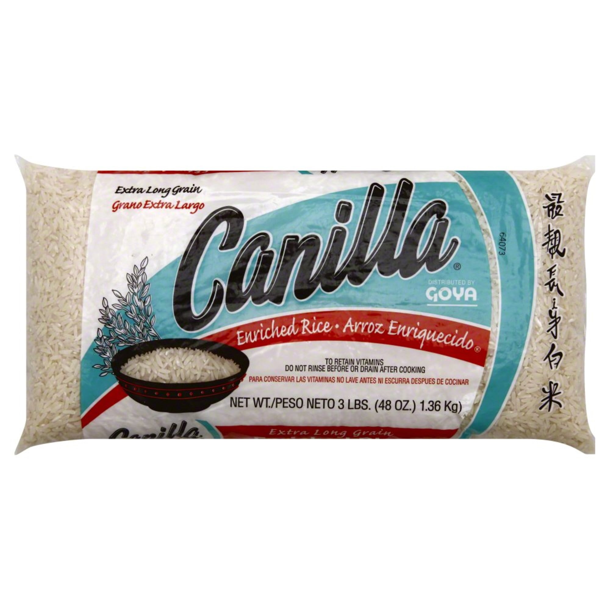 GOYA, RICE CANILLA LONG GRAIN, 3 LB