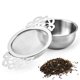 thumbnail image 4 of Coladores de té con cuencos de goteo, infusor de té de malla, filtro de té de hojas sueltas de acero inoxidable con asas para una mejor experiencia de té (plata, 6 piezas), 4 of 5