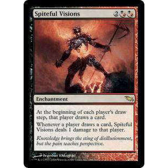 MtG Shadowmoor Rare Spiteful Visions