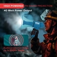 thumbnail image 2 of Megáfono Pyle Recargable 40W con Sirena, LED e Impermeable IPX5, 2 of 6