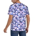 thumbnail image 2 of Lsque Skull star crystal Pattern Mens Polo Golf Shirts Funny Graphics Shorts Sleeve Button Shirts Baseball T-shirt-X-Large, 2 of 7