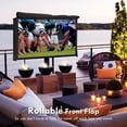 thumbnail image 4 of HOMEYA Outdoor TV Cover LED Flat Screen Television Protector Universal Weatherproof Waterproof Universal, Black, Fits 70" - 75", 4 of 9