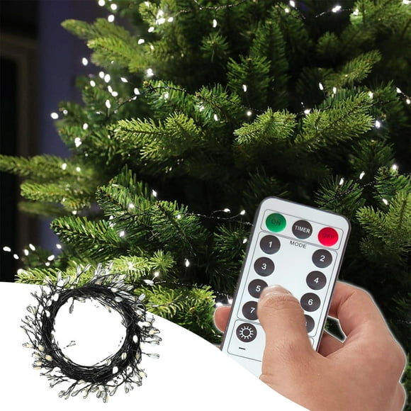 Dvkptbk String Lights, 8 Modes with Timer Function, Water Proof Indoor Outdoor Lights Plug in for Home Yard Wedding Holiday Light Post Home Decor