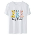 thumbnail image 5 of Yuwull Summer Tops Going Out Tops For Women Women'S Casual Short Sleeve Easter Printed T-Shirt Crew-Neck Short Sleeve Crew-Neck Top/Shirt Y2K Tops On ClearanceS, 5 of 5