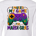 thumbnail image 4 of Inktastic I Paused My Game for Mardi Gras Gaming Long Sleeve Youth T-Shirt, 4 of 5