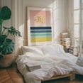 thumbnail image 5 of Sunset at the sea with a flock of birds - Illustration Minimalist Sunset Bird Abstract Pastel Nature Beach Unframed Wall Art Print 12 x 16 inches, 5 of 13